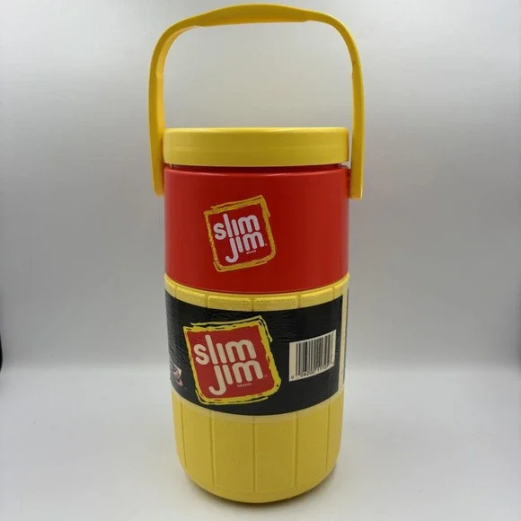Coleman X Slim Jim Water Bottle 42 Oz Yellow Insulated Jug USA Vintage Skater - Picture 4 of 12